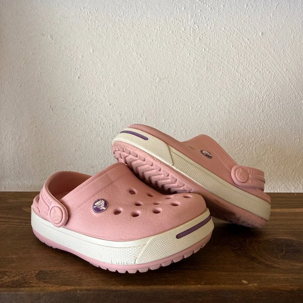Crocs Crocband Pink Clogs Toddler Girls Size C6 C7